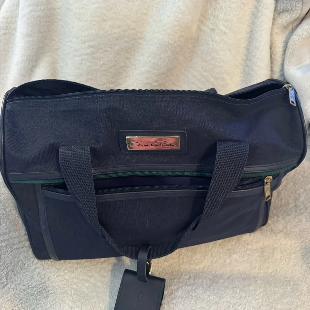 Diane von Furstenberg Navy Travel Duffel Bag